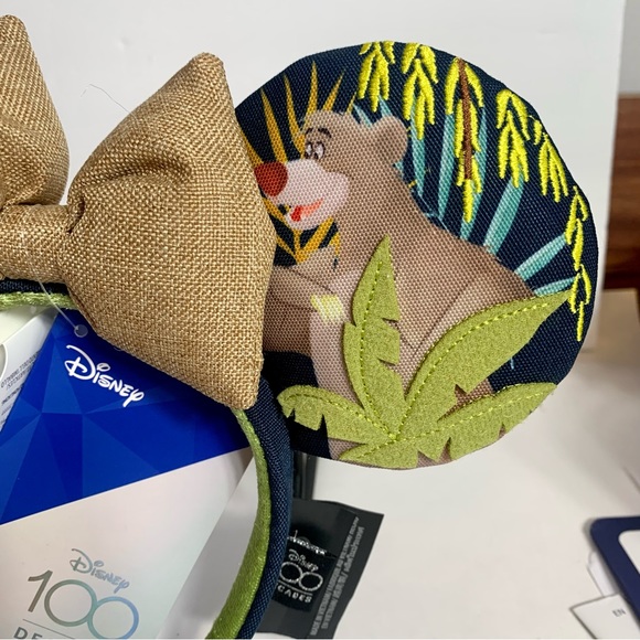 NWT. Disney DISNEY 100 CELEBRATION DECADES THE JUNGLE BOOK EAR HEADBAND - Picture 2 of 10